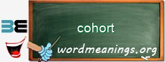 WordMeaning blackboard for cohort